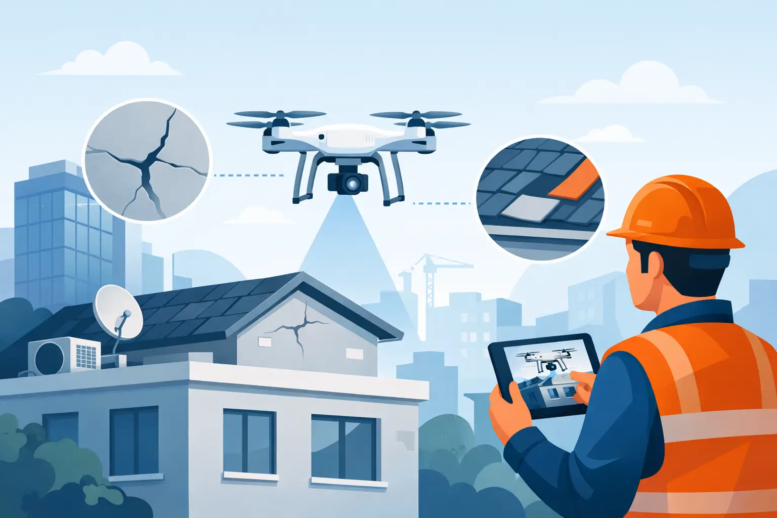 Inspection drone bâtiment pour réduire les risques